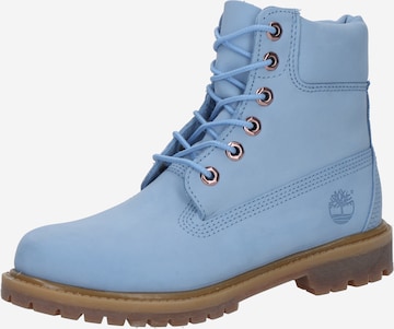 Bottines à lacets TIMBERLAND en bleu : devant