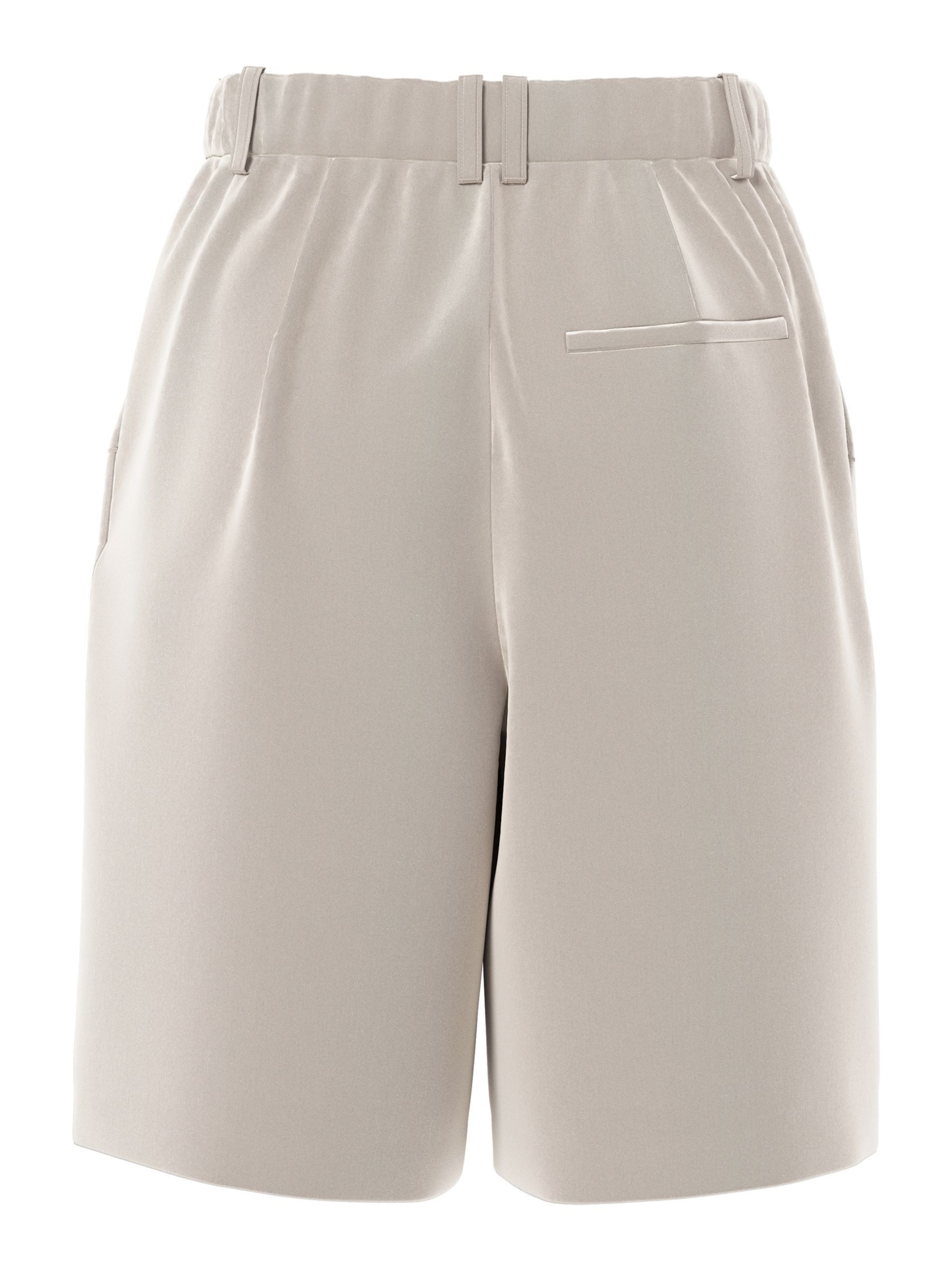 PIECES Loose fit Trousers 'PCKamil' in Beige