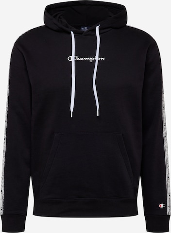 Champion Authentic Athletic Apparel Суичър в черно: отпред