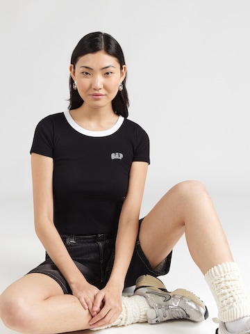 Maglietta di GAP in nero: frontale