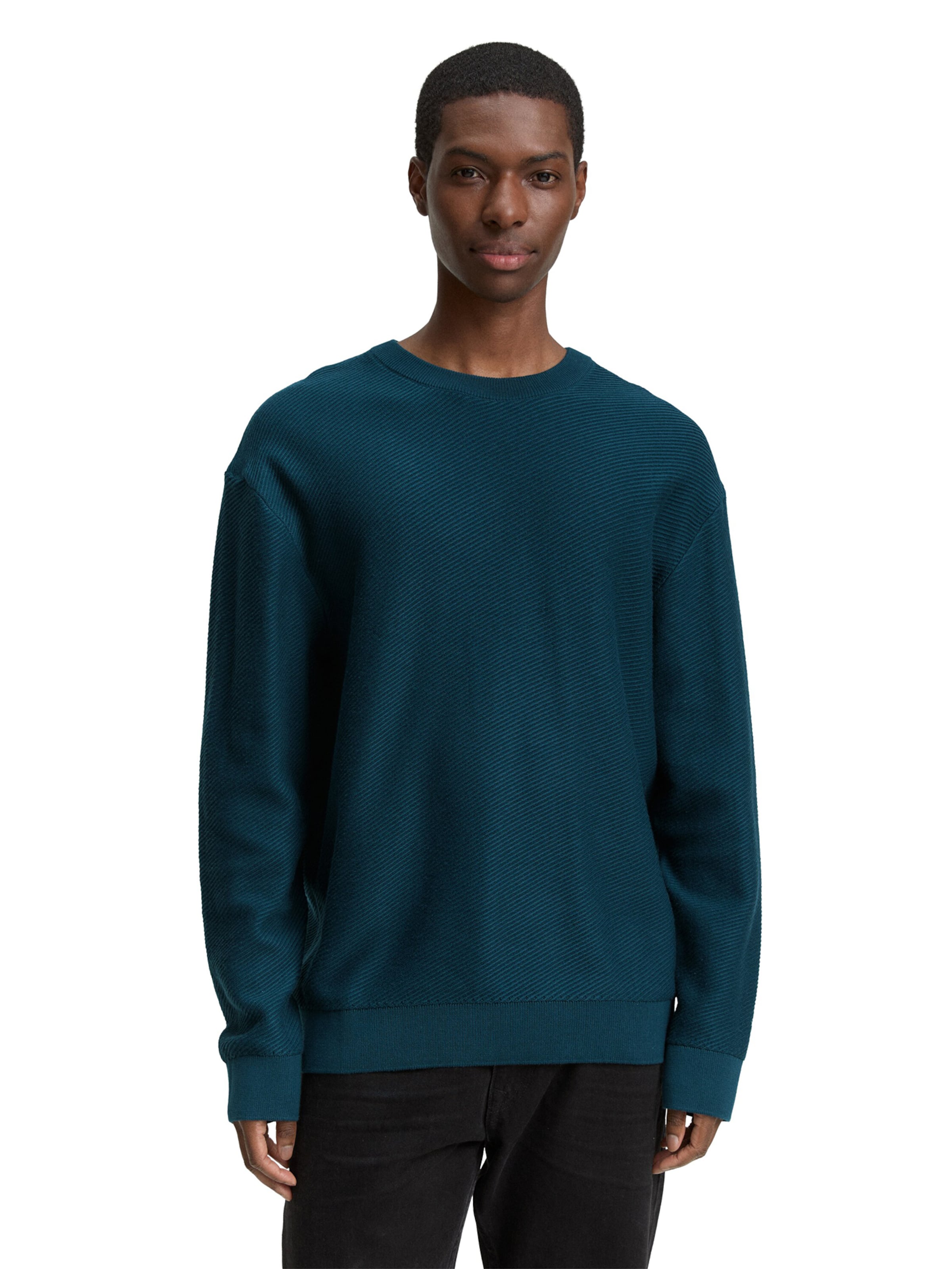 TOM TAILOR DENIM Pullover in Grün: Vorderseite