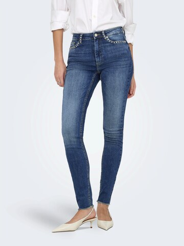 ONLY Skinny Džíny 'ONLWAUW' – modrá: přední strana