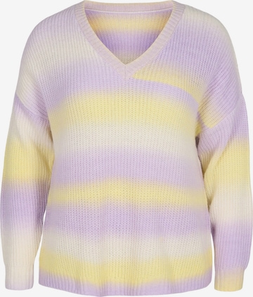 Zizzi Sweter w kolorze fioletowy: przód