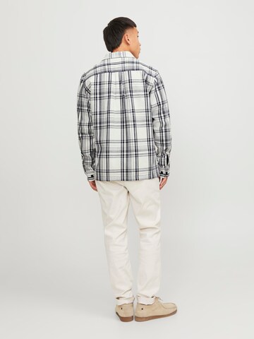 JACK & JONES - Comfort Fit Camisa 'Roy' em branco