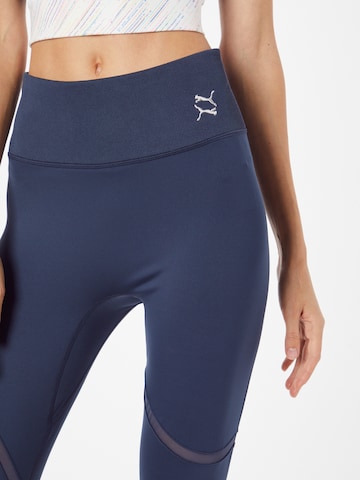 PUMA Skinny Sportsbukse 'Exhale' i blå