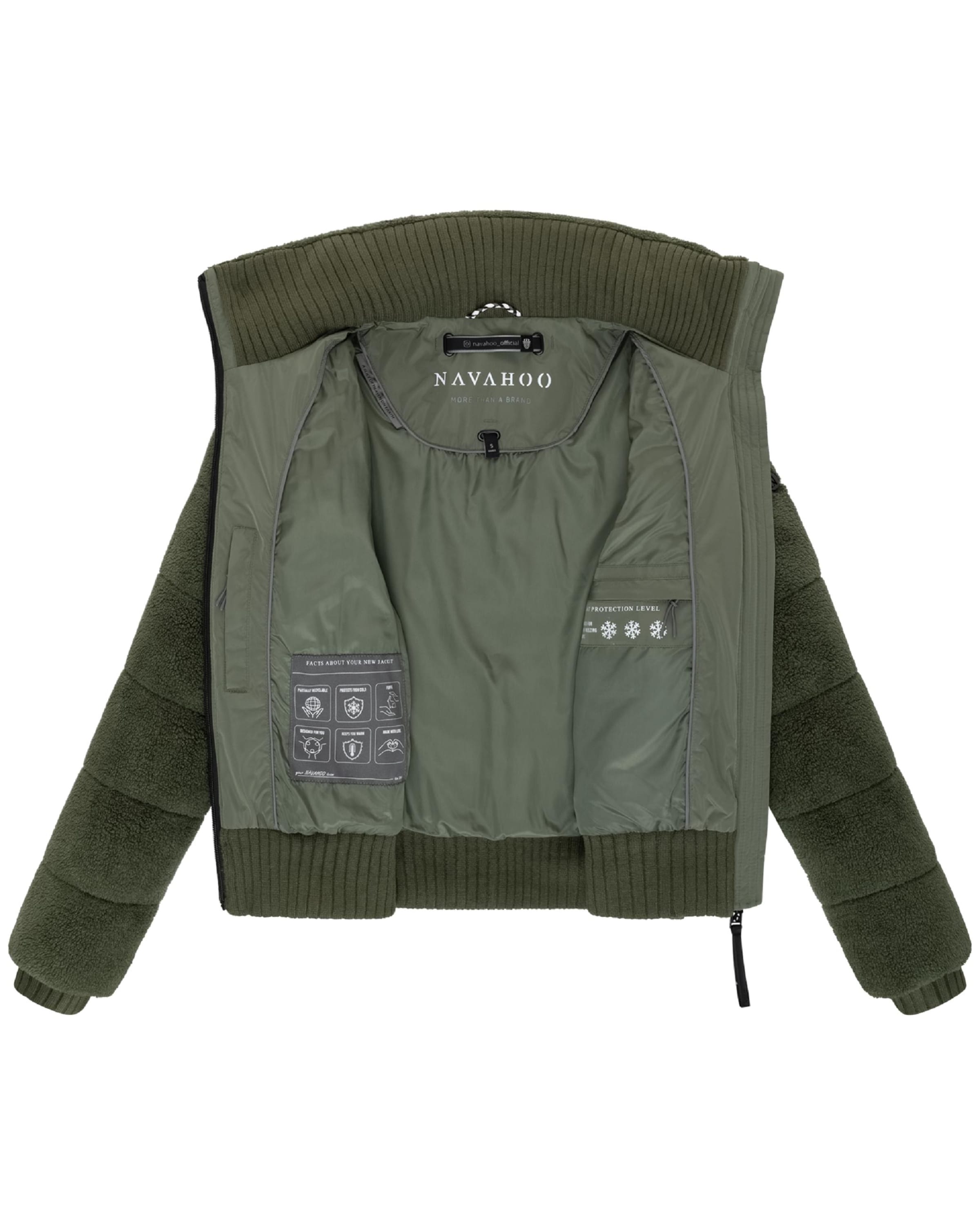 Veste d’hiver 'Schneepuder 14' NAVAHOO en vert