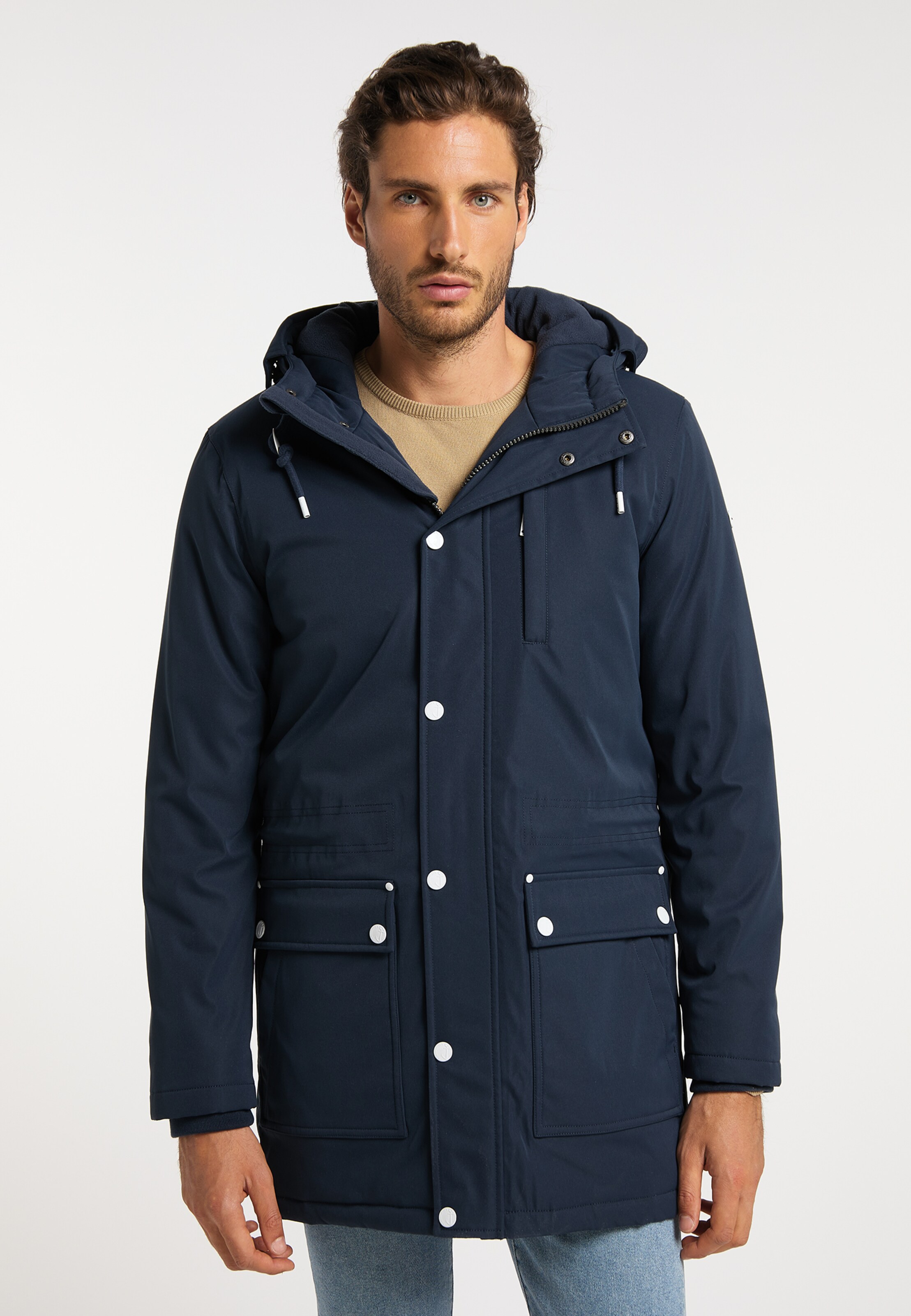 Männer Jacken DreiMaster Maritim Winterparka in Marine - FX12526 Männer Jacken DreiMaster Maritim Winterparka in Marine - FX12526