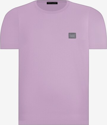 Basics and More Shirt ' River ' in Purple: front