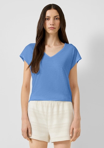T-shirt QS en bleu : devant