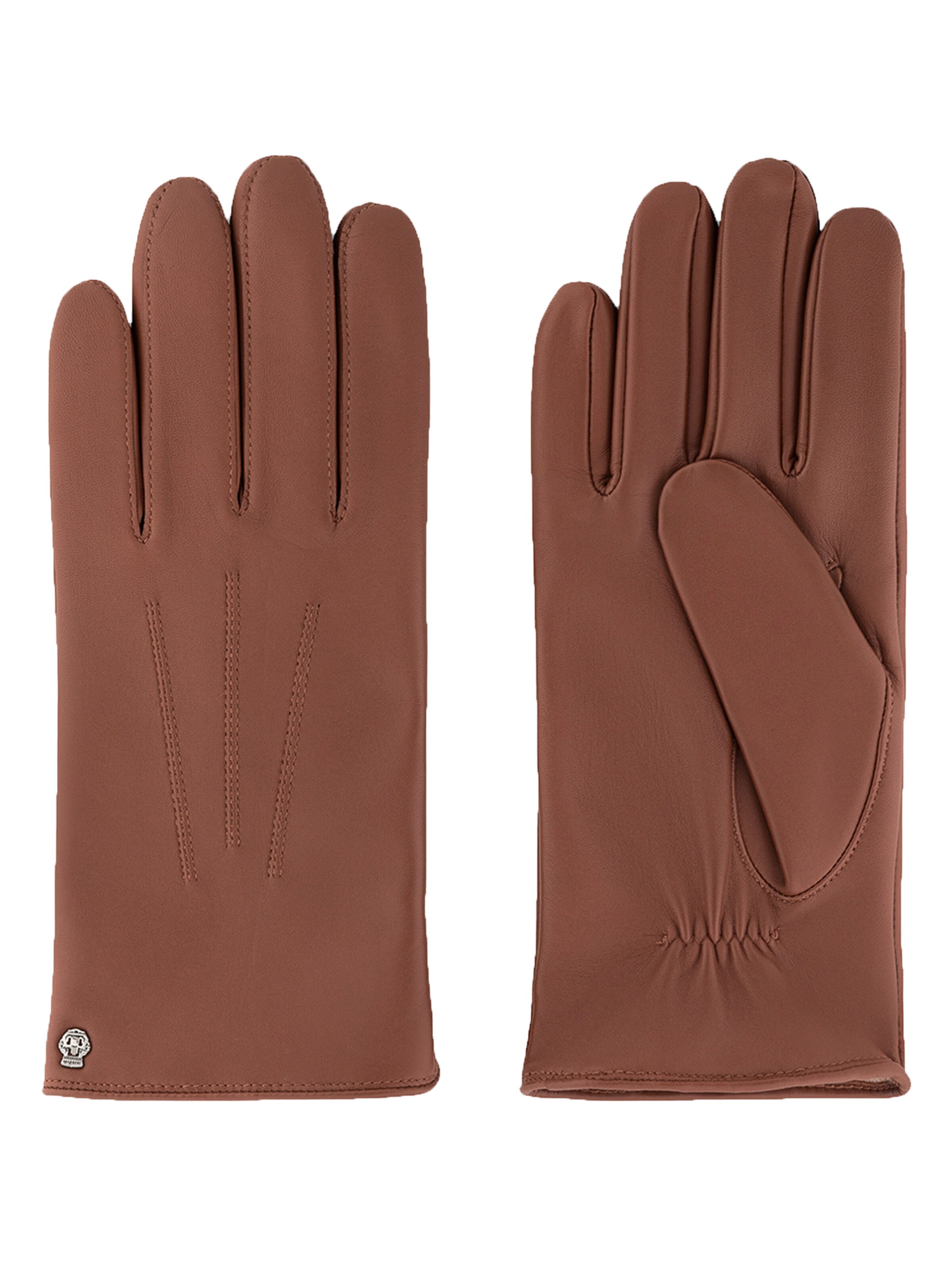 Mezzoguanti 'RIGA' di Roeckl in marrone: frontale