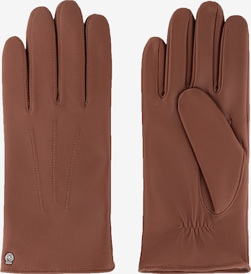 Gants 'Riga' Roeckl en marron : devant