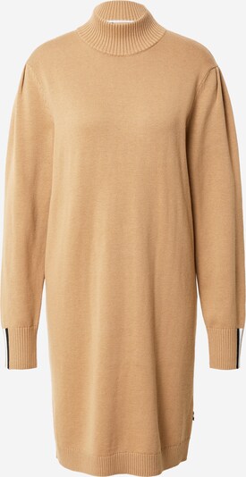 BOSS Orange Strikkekjole 'Fuenta' i beige / svart / hvit, Produktvisning