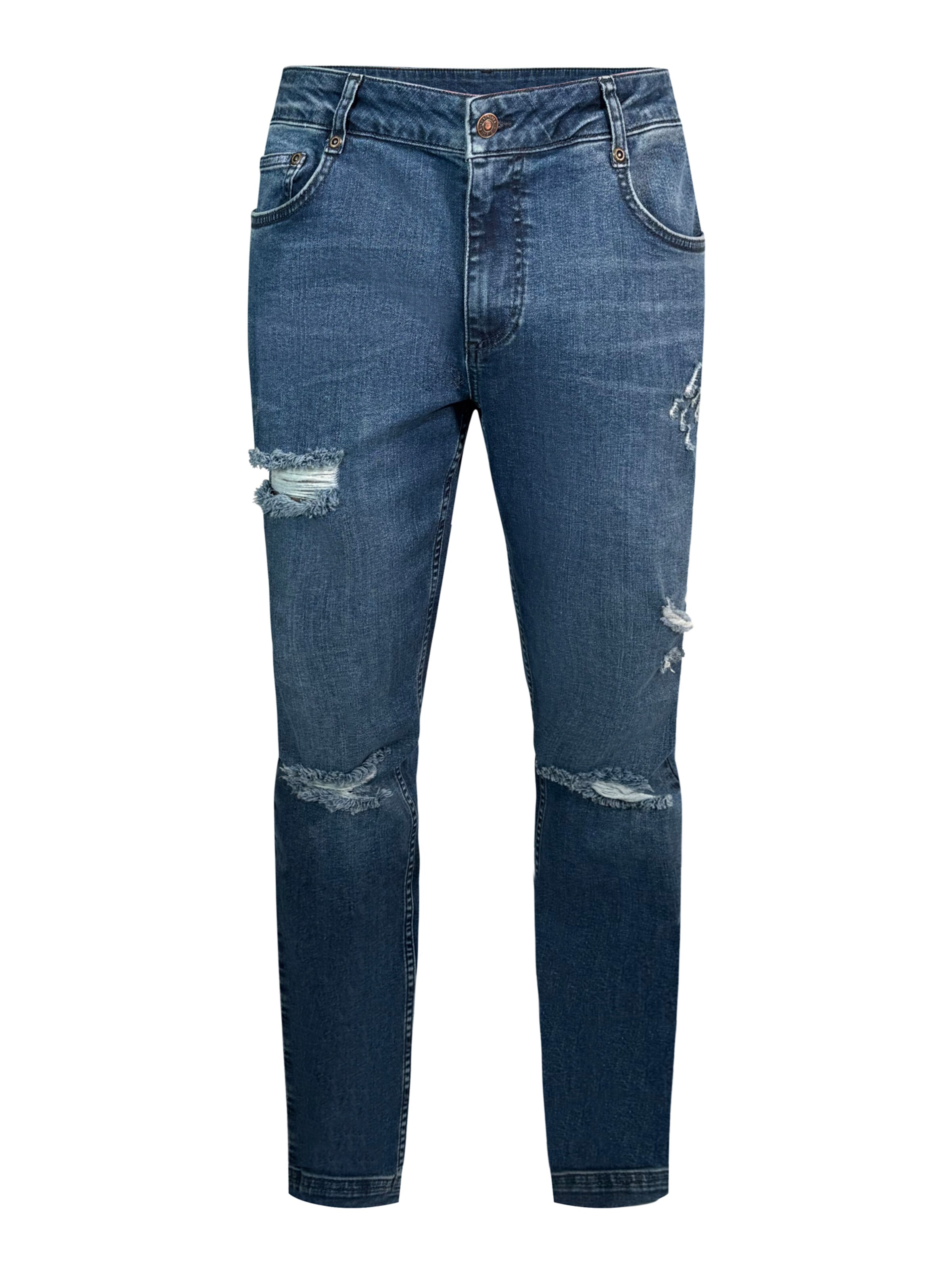 SikSilk Slimfit Jeans in Blau: Vorderseite