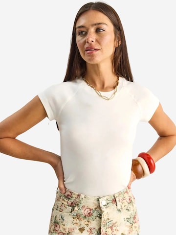 T-shirt Bianco Lucci en blanc