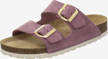 AFS-Schuhe Pantolette 'Pantoletten Damen Zweischnaller flieder Veloursleder' in Lila: Vorderseite