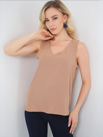 Camicia da donna di Bigdart in marrone: frontale