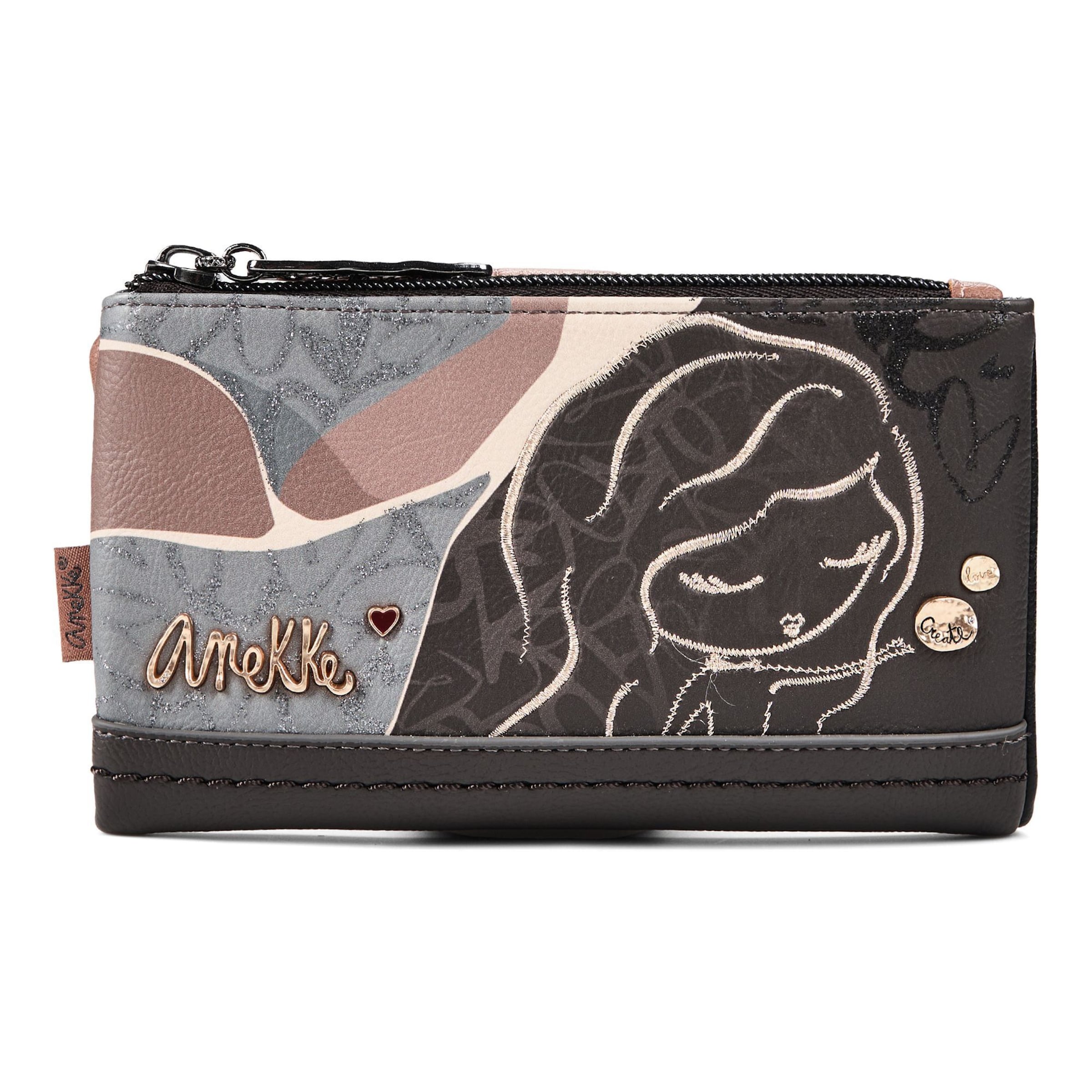 Anekke Wallet in Brown: front