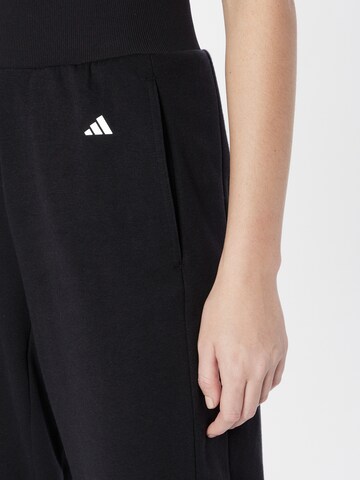 ADIDAS PERFORMANCE Loose fit Sports trousers 'Studio' in Black