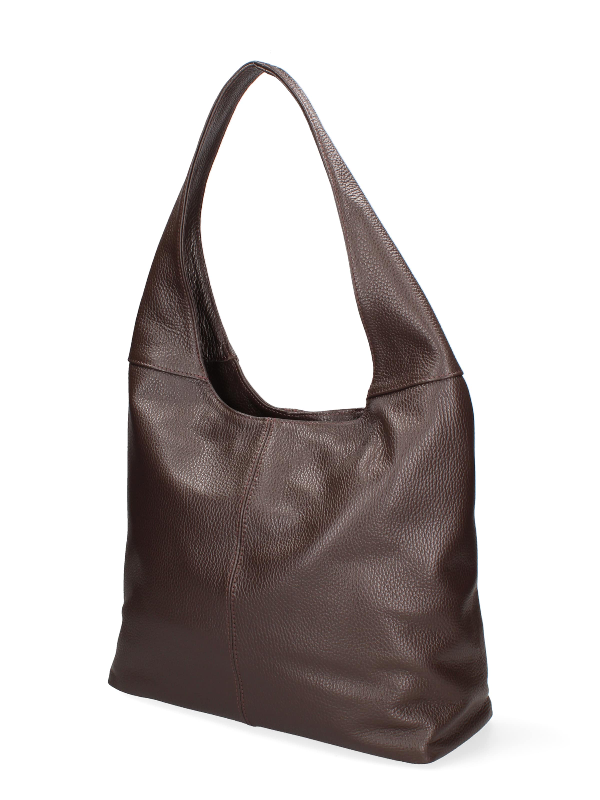 Borsa a spalla Gave Lux di colore marrone scuro, Visualizzazione prodotti