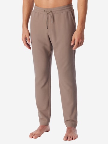 Pantalon de pyjama ' Mix Relax ' SCHIESSER en beige : devant