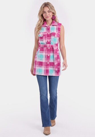 IZIA Bodywarmer in Roze: voorkant