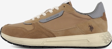 US POLO ASSN. Sneaker low 'Seneka' i brun: forside