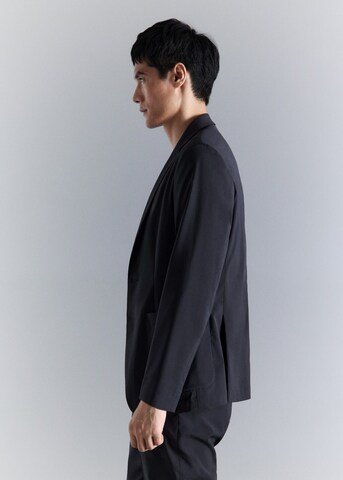 MANGO MAN Slim fit Suit Jacket 'Travel' in Blue