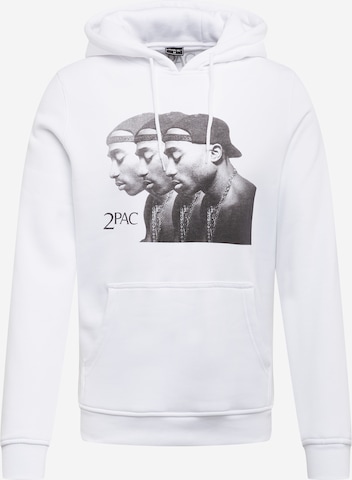 Mister Tee Sweatshirt '2Pac Faces' in Weiß: front