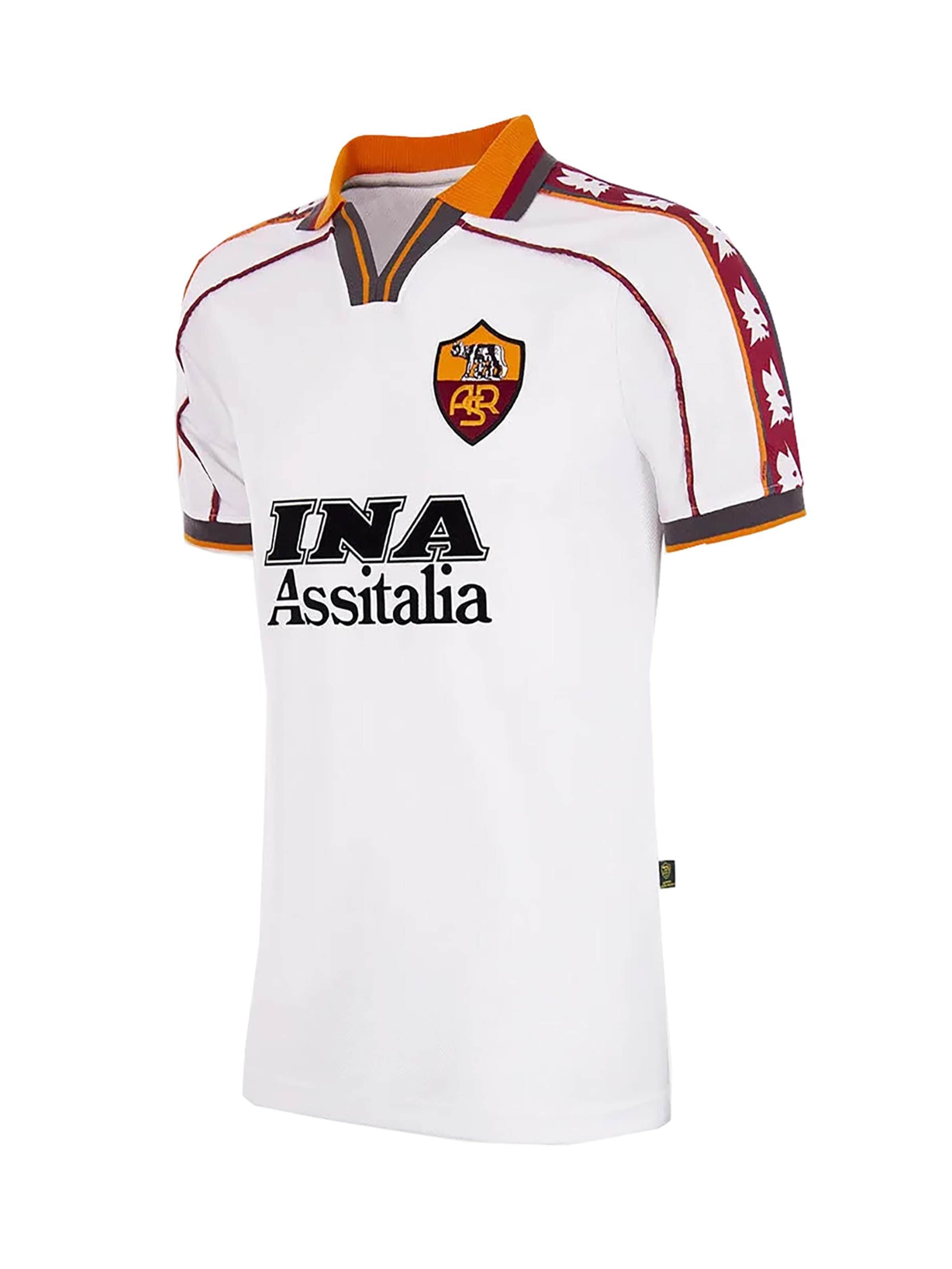 Copa Jersey 'Retro AS Rom Auswärtstrikot 1998/99' in White: front