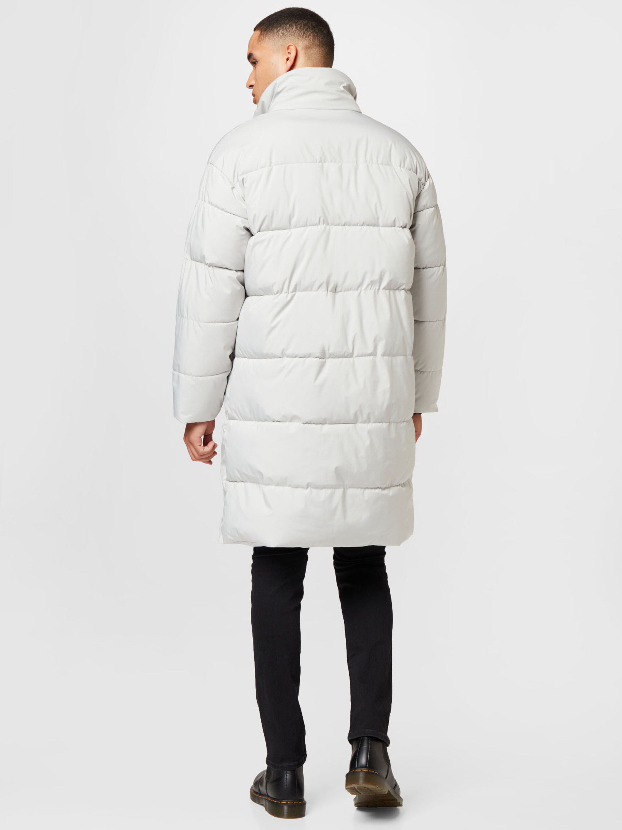 Burton menswear puffer jacket shop in grey