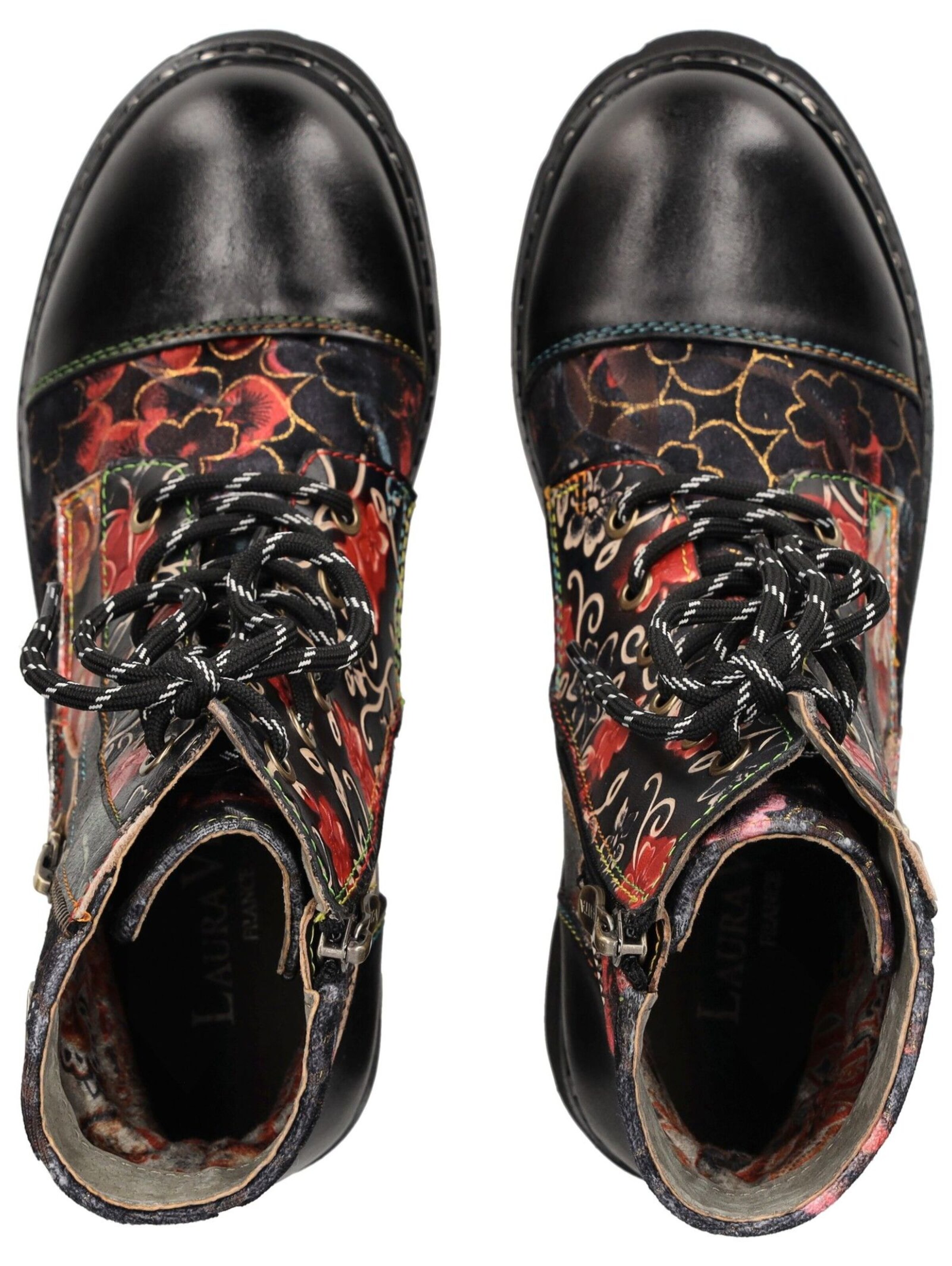 Bottines à lacets Laura Vita en noir