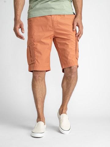 Petrol Industries Regular Cargo Pants in Orange: front