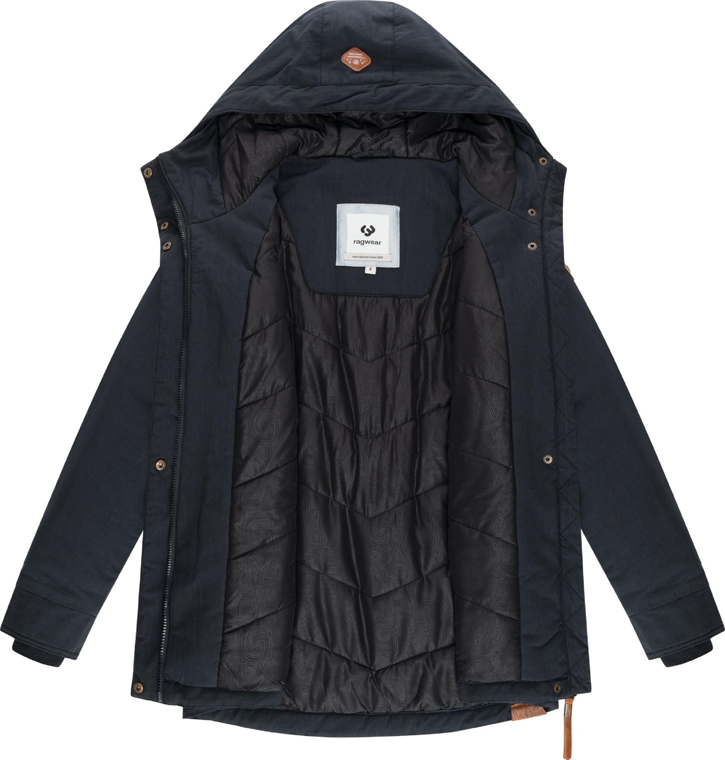 Ragwear Winterjas 'Monadena' in Zwart