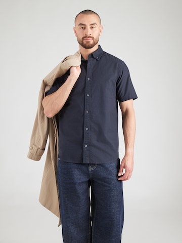 Jack & Jones Premium Regular fit Skjorta 'JPRBLUHARVEY' i blå: framsida