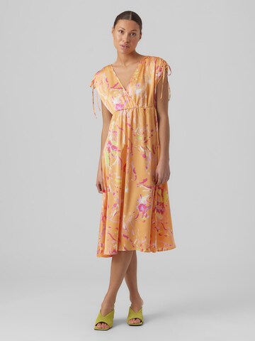 Robe 'Heart Oli' VERO MODA en orange