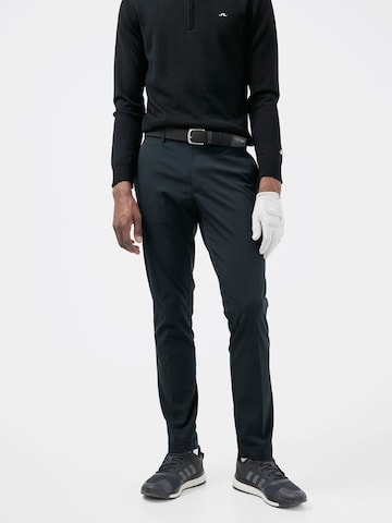 J.Lindeberg Slim fit Sports trousers in Black: front