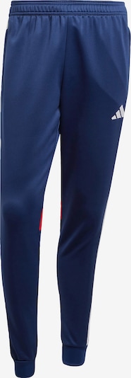 ADIDAS PERFORMANCE Sportske hlače 'Tiro 25 Essentials' u tamno plava / crvena / prljavo bijela, Pregled proizvoda