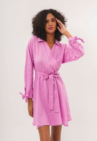 FRESHLIONS Shirt dress 'Joana' in Pink: front
