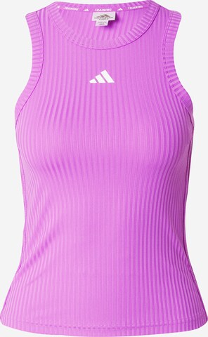 ADIDAS PERFORMANCE Sports Top 'All Gym' in Purple: front