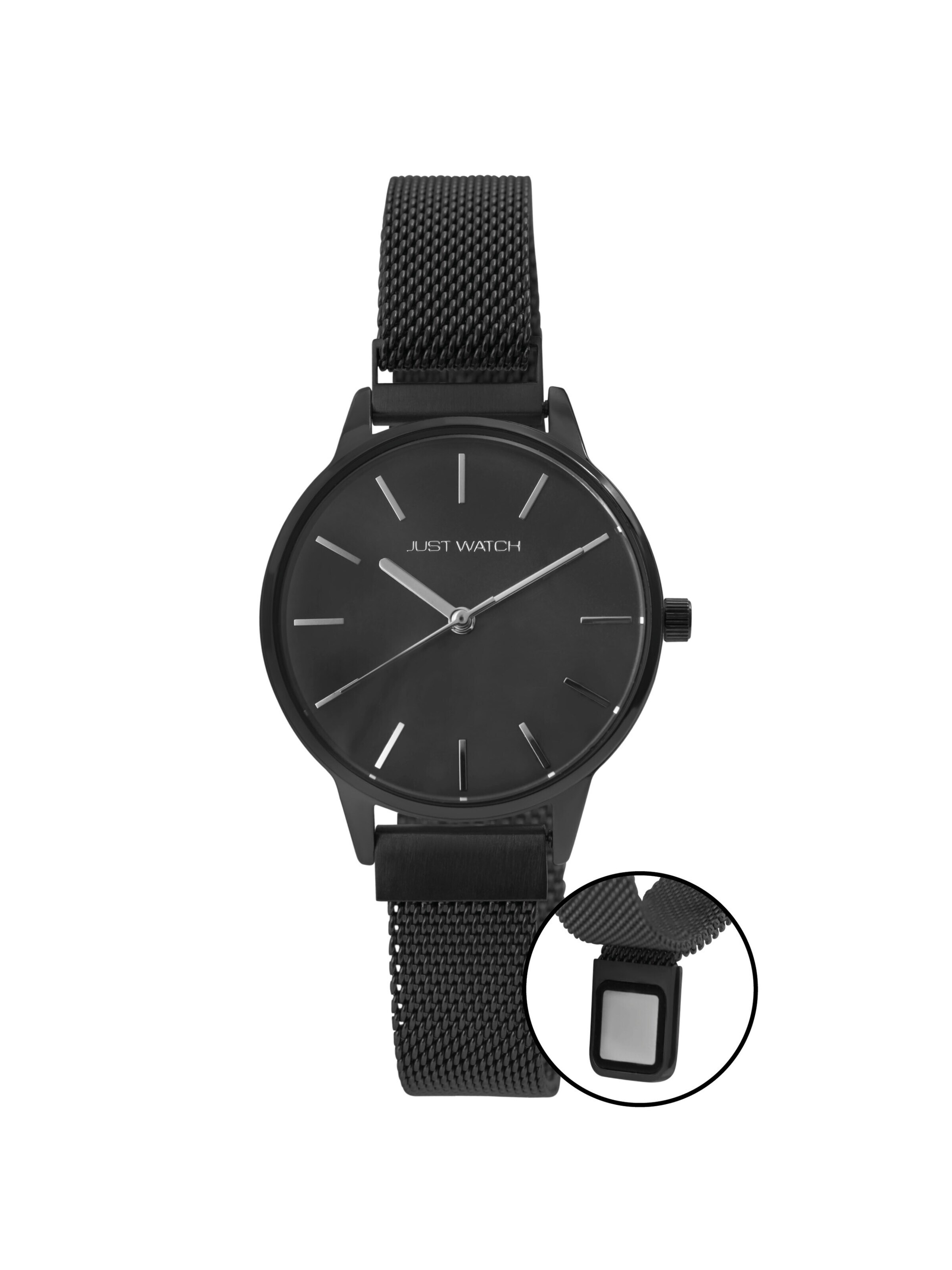 Just Watch Analog Watch 'Malva, 3 ATM' in Black