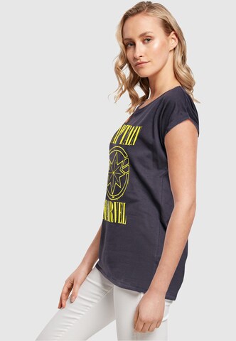 T-shirt 'Captain Marvel - Grunge' ABSOLUTE CULT en bleu