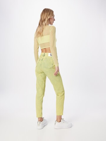 Calvin Klein Jeans Дънки Tapered Leg Дънки в жълто