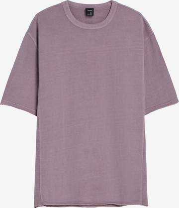 T-Shirt Bershka en violet : devant
