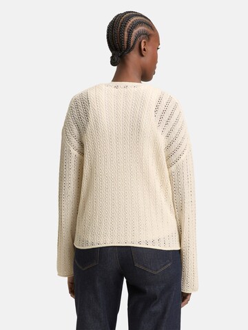 TOM TAILOR DENIM Gebreid vest in Beige