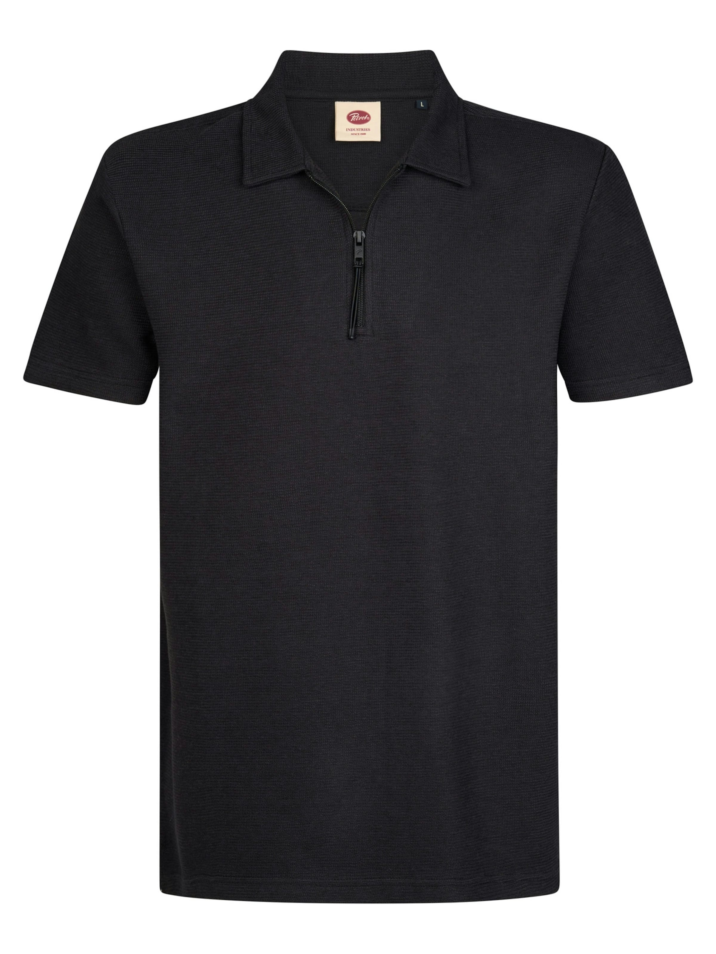 Petrol Industries - Camiseta en negro: frente