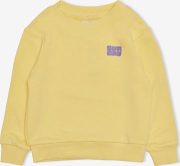 KIDS MINI GIRL Sweatshirt 'Weekday' in Yellow: front