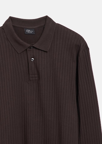 s.Oliver Shirt in Bruin: voorkant