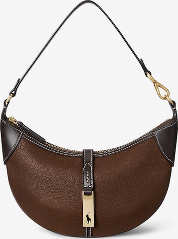 Sac bandoulière 'ID' Polo Ralph Lauren en marron : devant