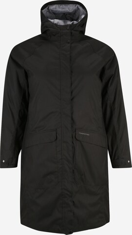 CRAGHOPPERS Outdoorový kabát 'Caithness' – černá: přední strana