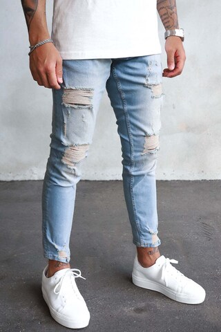 2Y Premium Skinny Jeans in Blue: front